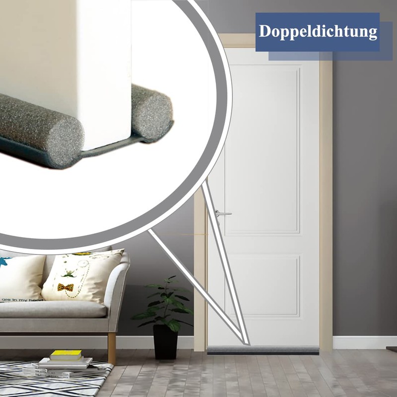Draught Excluder for Doors 94 cm, Door Seal Draught Stopper