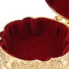 Metal Jewelry Box Innovative Light Luxury Shell Flower Round Trinket