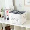INough Book Basket for Kids Room, Book Storage Basket Book