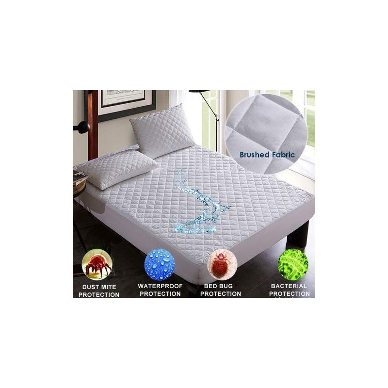 Quilted Microfiber Waterproof Hotel Quality Supersoft Anti Dustmite, Absorbent, Breathable