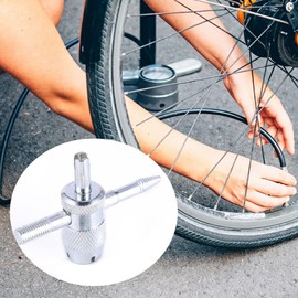 Tyre Valve Tools, 4 Way Valve Core Tool, 4-in-1 Tyre Valve Removal Tool, Tyre Valve Stem Tool, Valve Core Removal Tool, Valve Stem Puller for Valve Core