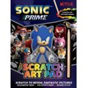 Anila's Sonic Activity Set with Colouring Set, Scratch Art Pad