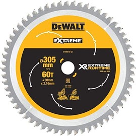 DeWalt XR Extreme Runtime Circular Saw Blade, 184 mm x 60 Teeth