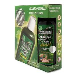 Shampoo Herbal Anti Caída Verde Natural.                                                                                                              
