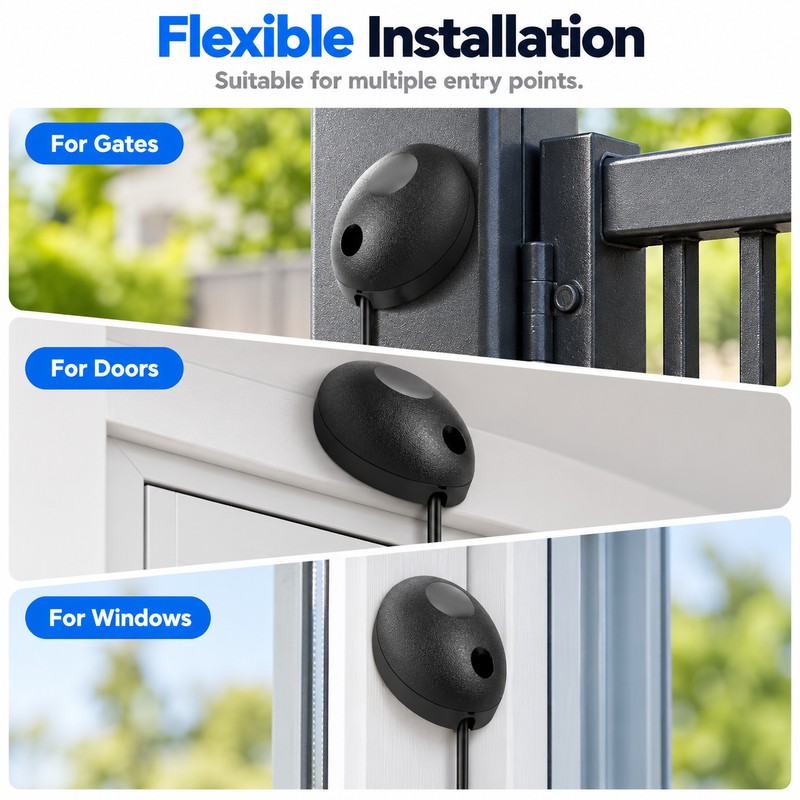 Single-Beam Infrared Sensor for Gates & Doors – Anti-Glare Outdoor