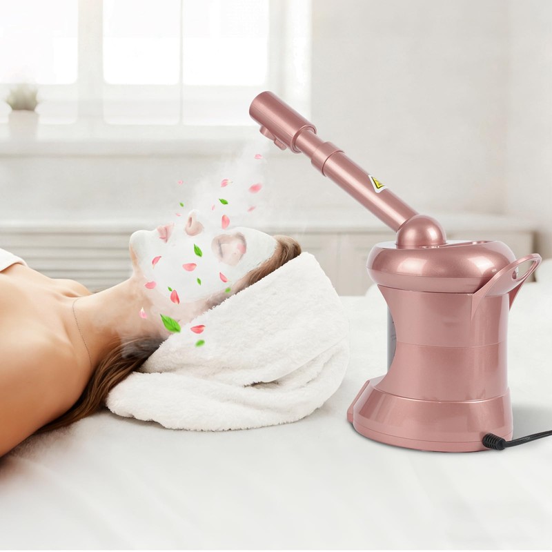 Facial Steamer, Professional Face Steamer Tabletop with Extendable Nozzle, Portable