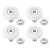 PATIKIL 19mm Drawer Rollers, 4 Plastic Drawer Pulley Replacement Wheels