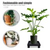 Cabilock Square Plant Stand Plant Saucer Tray with Wheels Pot