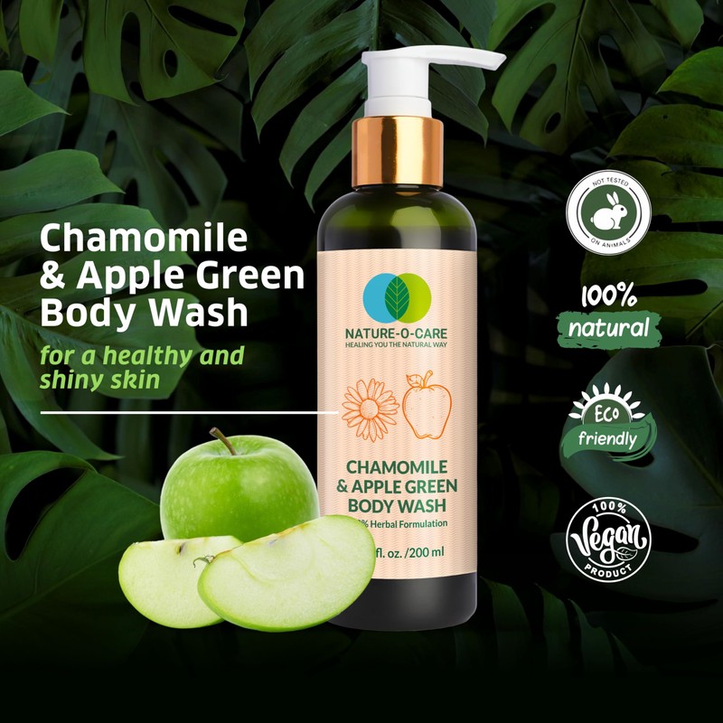 NATURE-O-CARE Relax Body Wash Bathing Shower Gels with Chamomile &