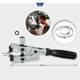 BRILLIANT TOOLS BT676002 Pliers for Axle Boot Clamps | Torque Operation [Powered by KS Tools]