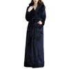 Flygo Women's Long Robe with Hood Soft Warm Full Length