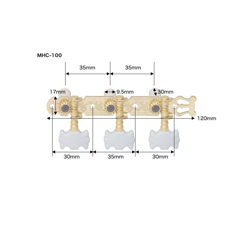 KC MHC-100/GD Classical Guitar Peg General Purpose