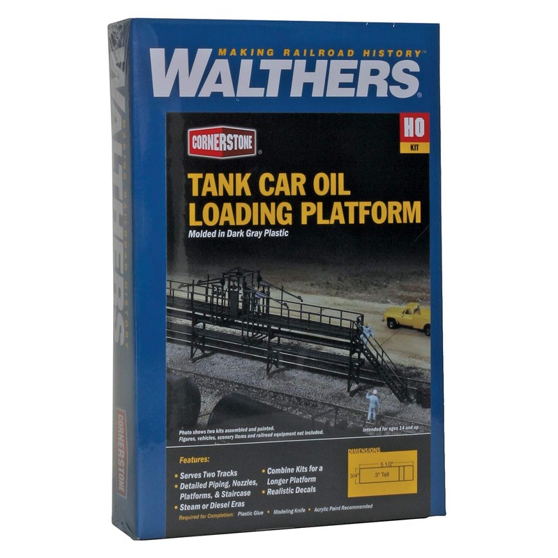Walthers Cornerstone HO Scale Model Oil Loading Platform, 8