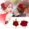 Pack of 4 Rose Flower Hair Pin Hair Clip Bridal