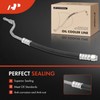 A-Premium Automatic Transmission Oil Cooler Line Hose Assembly Compatible with