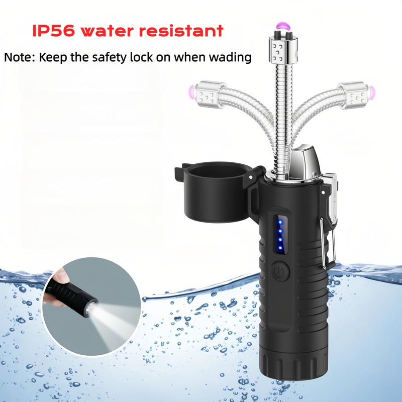 NINSI Electric Lighter, Flexible Neck Plasma Arc Lighter, USB C