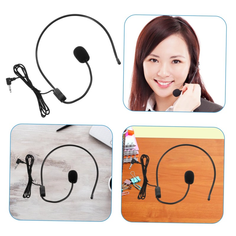 BESPORTBLE Wired Headset Microphone for Teachers and Tour Guides Voice