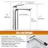 TOCALOCA Tall Vessel Bathroom Faucets Chrome Silver Basin Mixer Tap