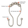 Goowin Shower Curtain Hooks, Rust Resistant Shower Curtain Rings Metal