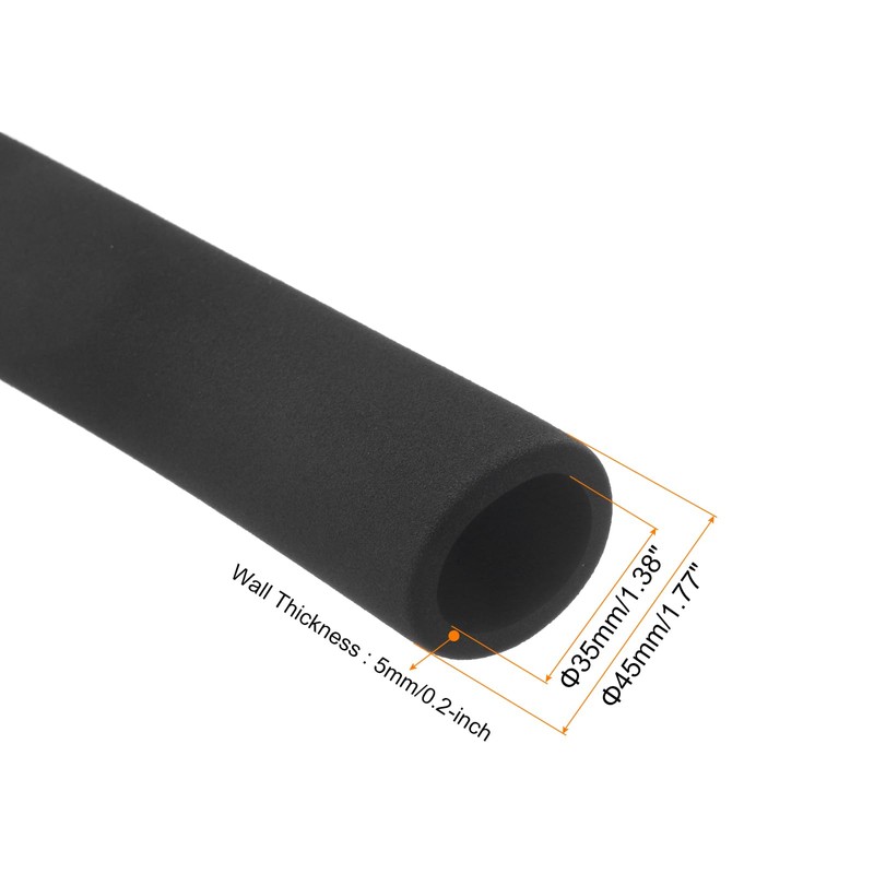 sourcing map Foam Tubing for Handle Grip Support, Pipe Insulation,