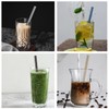Pack of 6 Bubble Tea Straws, Stainless Steel Drinking Straws,
