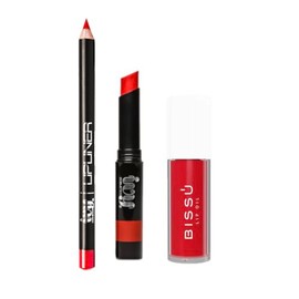 Set viral Lapiz Delineador + Labial Mate IVY + Lip Oil Bissu (Frambuesa)