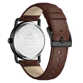 LN LENQIN Mens Watches Analog Quartz Watches Men 30M Waterproof Men's Wrist Watches Fashion Business Watches for Man Leather Watches