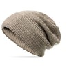Caspar MU214 Elegant Women's Winter Beanie Hat Lined, taupe, Unit