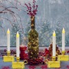 Abeja 4 Pack Christmas Candle Lights, Battery Operated Window Candle