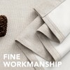 H.VERSAILTEX Linen Blackout Curtain 96 Inches Long for Bedroom/Living Room