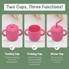Teo 3-in-1 Baby Sippy & Snack Cup – Spill-Proof Silicone