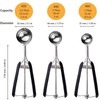 Cookie Scoop Set, 3Pcs Ice Cream Scoop, Cookie Scoops for