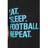 Boys Eat Sleep Football Repeat Blue Short Cotton Pyjamas (8-9