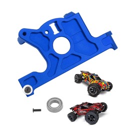 Rcarmumb Aluminum Motor Mount Upgrades for 1/10 Rustler 4x4 Slash LCG or 1/10 VXL Rally Vehicles,Alloy Motor Mount Upgrades Part Hops Ups,1pc,Navy Blue