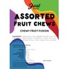 Just Treats Assorted Fruit Chews 500g Party Bag