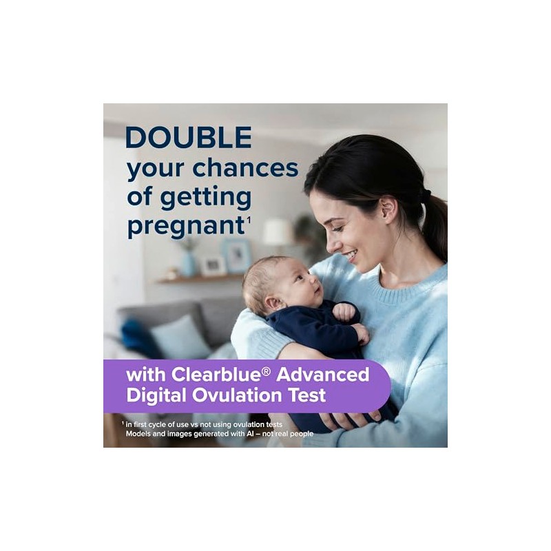 Clearblue Advanced Digital Ovulation Tests & Pregnancy Test Combo, 30+1