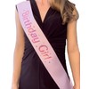 Shimmer Anna Shine Birthday Sash, Light Pink, One Size