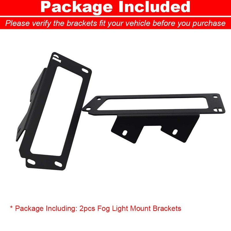 Upgrade Hidden Bumper Dually Fog Light Location Mounting Brackets Compatible