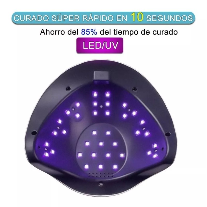 Lampara Secador De Uñas Esmalte Led Uv Profesional Portátil