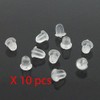 X10 earrings plastic rubber plug stud stoppers findings post back