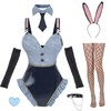 CR ROLECOS Bunny Costume Adults Women Bunny Suit with Ruffle