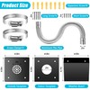 Zhaoyao Pellet Stove Pipe Kit, Aluminum 2’’ x 60’’ Pellet