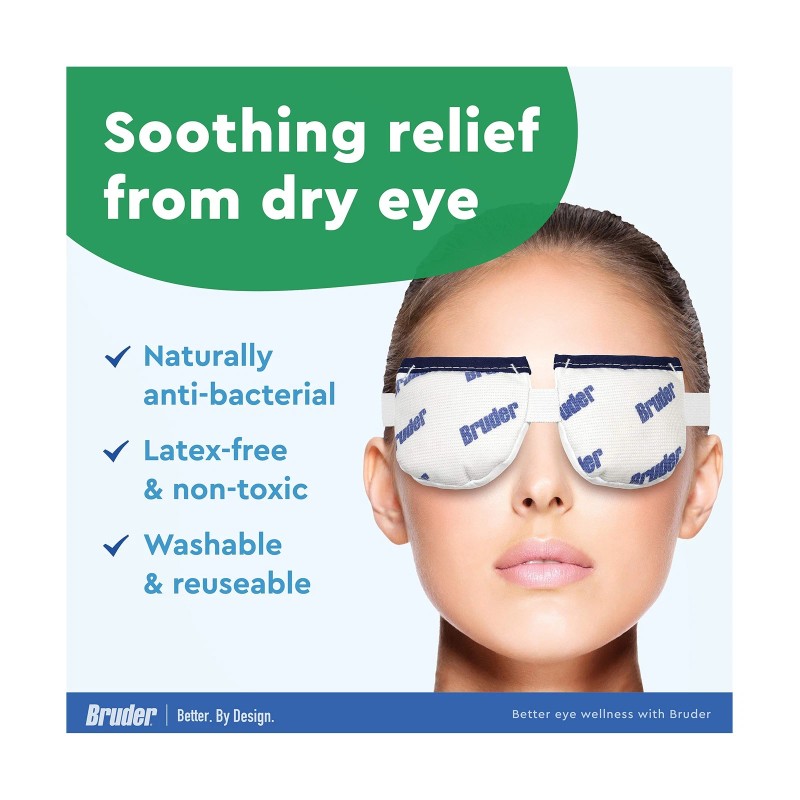 Bruder Moist Heat Eye Compress (Pack of 2) | Microwave