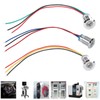 Marhynchus 4 Sets 1224V 12mm LED Indicator Light Pre Wired