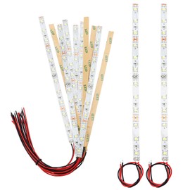 YIXISI 10 x 200 mm pre-wired LED strips, 2335 SMD LED, model building LED lighting, 12-18 V LED strips, white