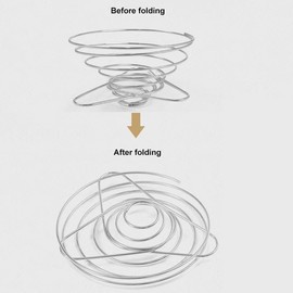 RecDec 2 Pack Collapsible Pour Over Coffee Dripper Portable Stainless Steel Wire Cone Coffee Filter Holder Drip Coffee Maker for Disposable Coffee Paper Filters Home Camping Travel Outdoor Backpacking