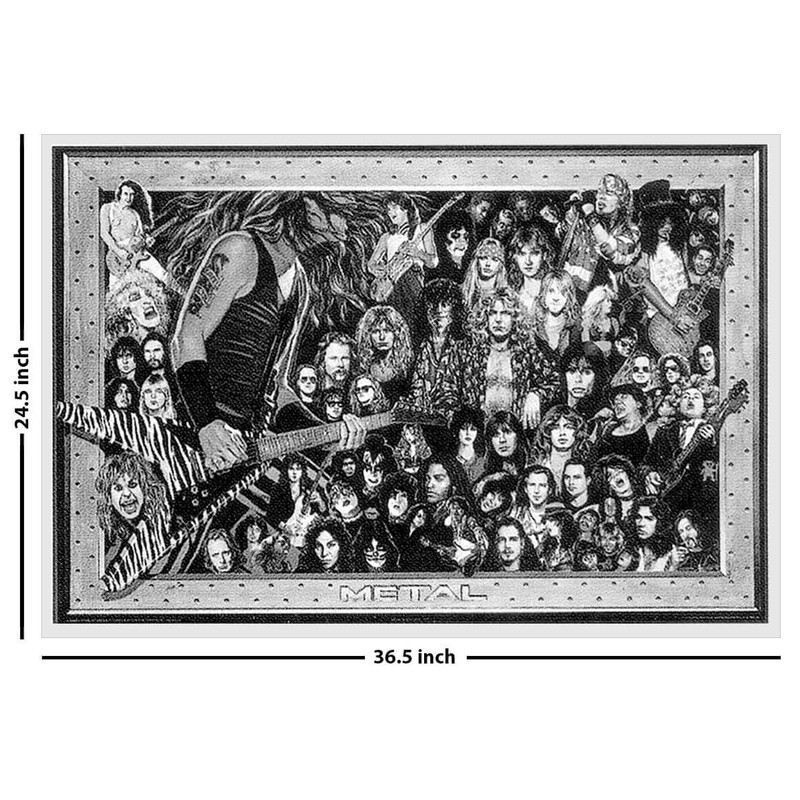 Studio B Heavy Metal Collage - Poster - 36" x