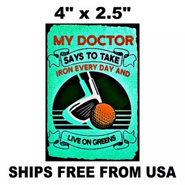 Golf Sticker. Golfing Green Car Bumper Rambler Cup Vinyl Sticker Decal 4"