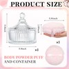 Tioncy 2 Pcs Extra Large Dusting Powder Puff and Container