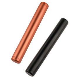 Pack of 2 Joint Cases, Joint Case 110 mm, Joint Case King Size, Odour-Proof and Waterproof, High-Quality Long Large Tube Joint Accessories Storage, Clean Design (Black/Rose Gold)